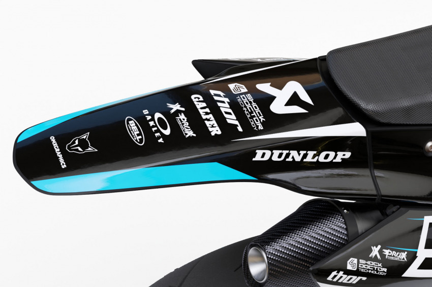 Mx Graphics Kit for TM Racing Dirt Bike Enigma Tail