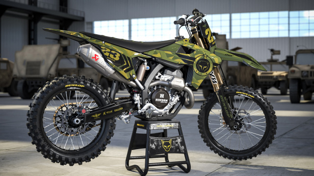 Mx Graphics for Triumph Dirt Bike ARMY Promo