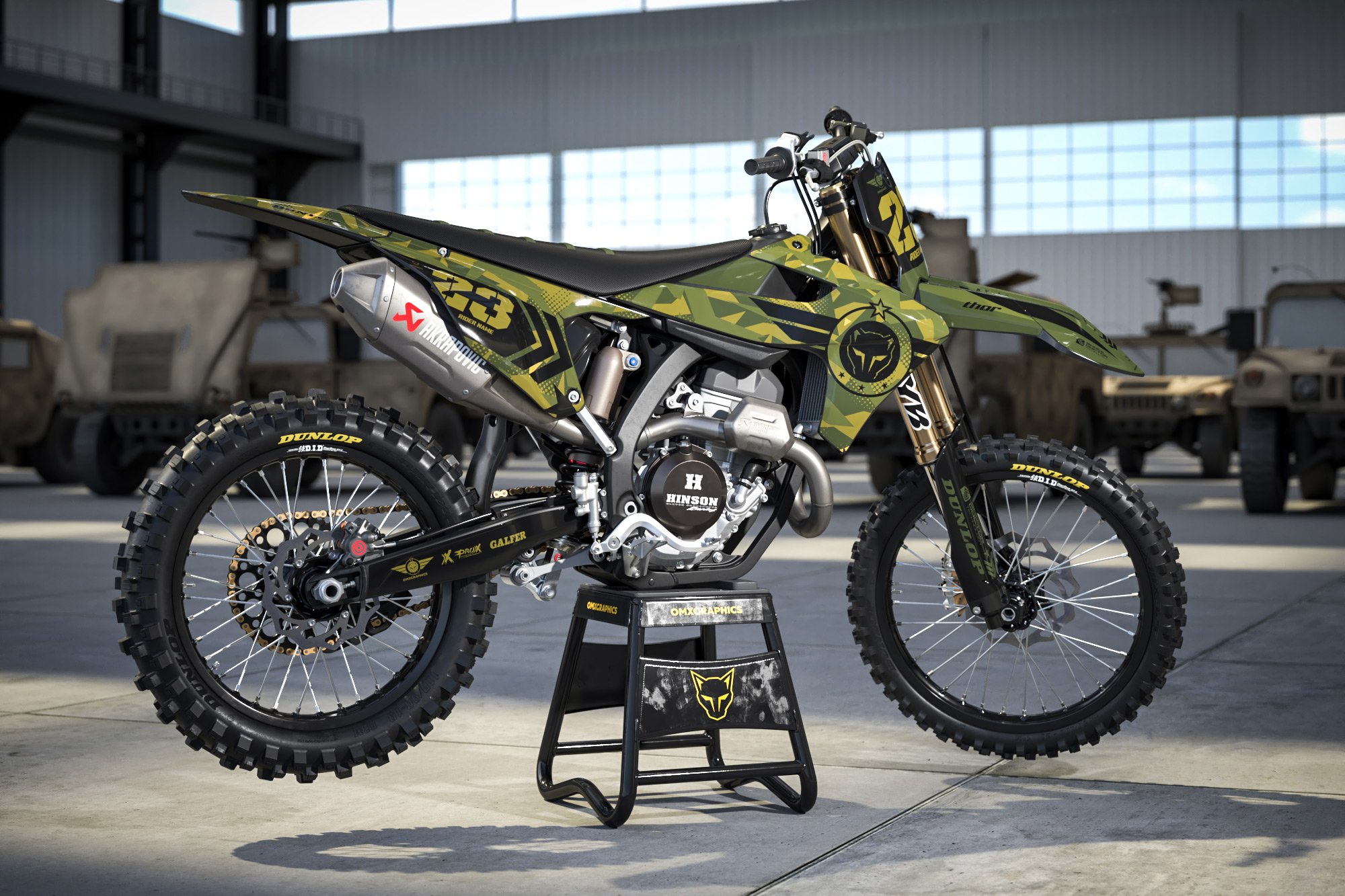 Mx Graphics for Triumph Dirt Bike ARMY Promo