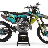 Mx Graphics for Triumph Dirt Bike Throttle Blue
