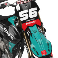 Mx Graphics for Triumph Girt Bike Instinct Blue Front