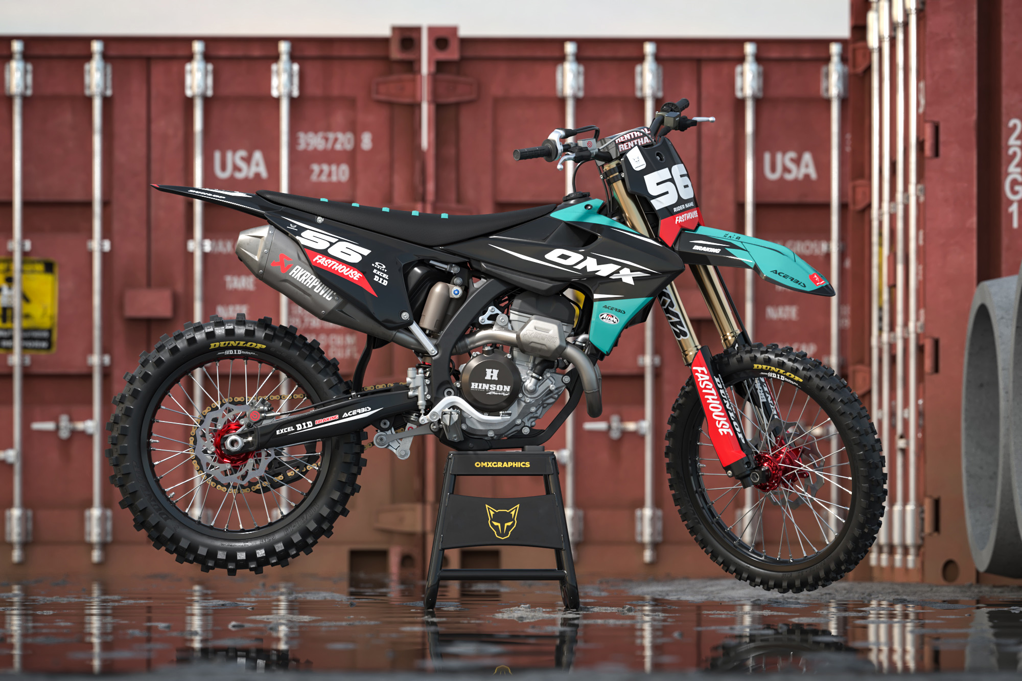 Mx Graphics for Triumph Girt Bike Instinct Blue Promo