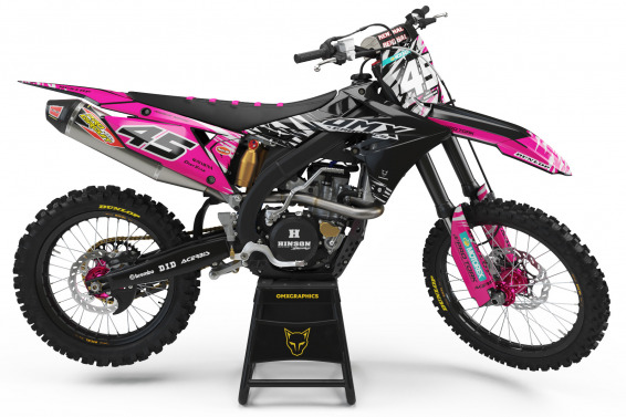 Pink Mx Graphics for Suzuki Dirt Bike Ripcore