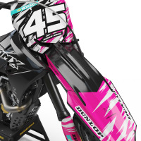 Pink Mx Graphics for Suzuki Dirt Bike Ripcore Front