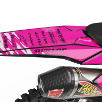Pink Mx Graphics for Suzuki Dirt Bike Ripcore Tail