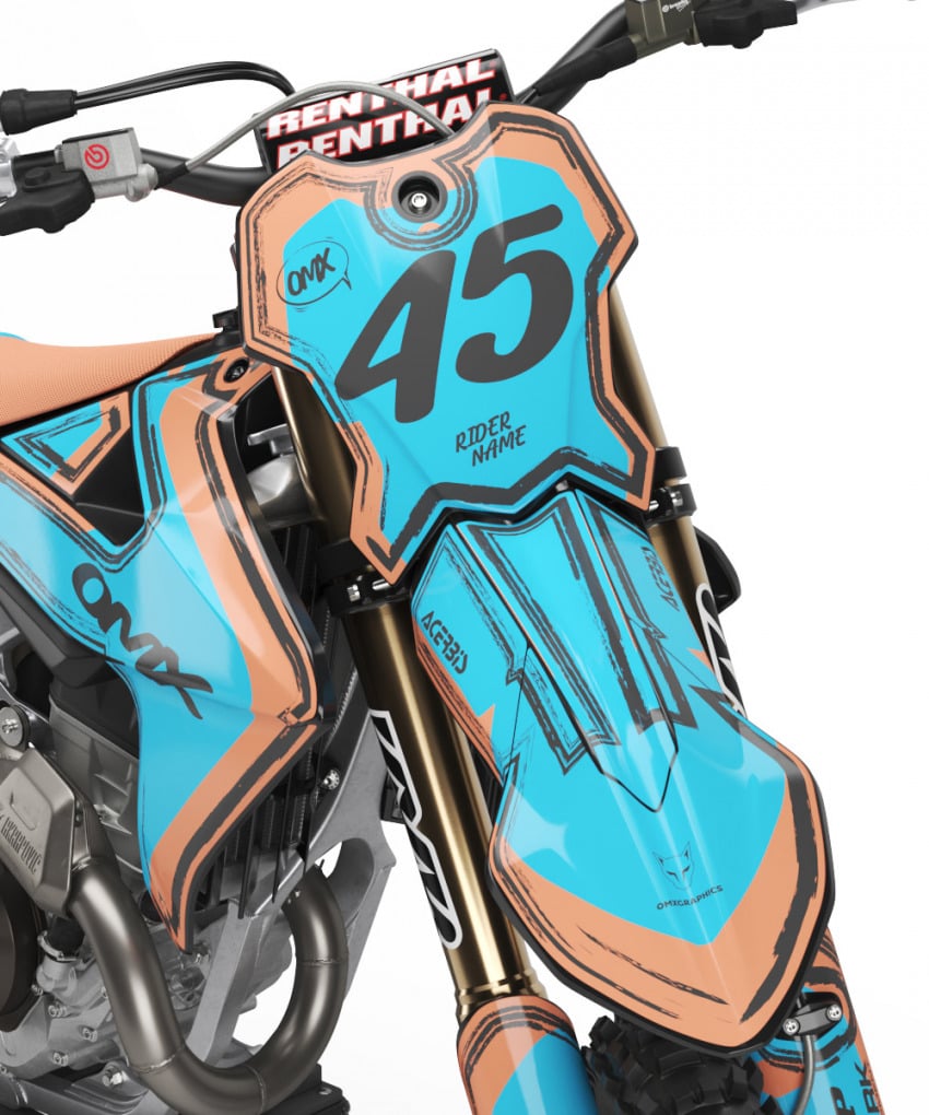 Toon Graphics for Triumph Dirt Bike Front