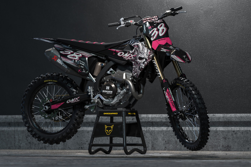 Triumph Dirt Bike Graphics Kit Hellthorn Promo