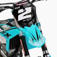 Dirt Bike Graphics for Beta Corsa Blue Front