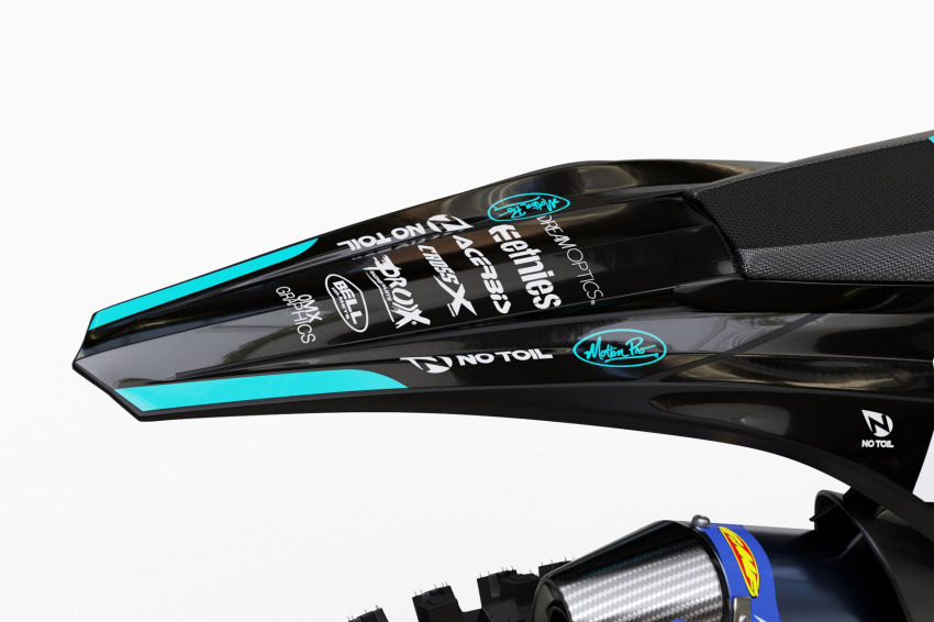 Dirt Bike Graphics for Beta Corsa Blue Tail