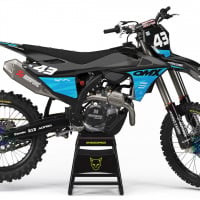 Dirt Bike Graphics for GasGas Frost Blue