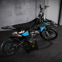 Dirt Bike Graphics for GasGas Frost Blue Promo