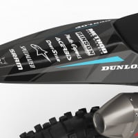 Dirt Bike Graphics for GasGas Frost Blue Tail