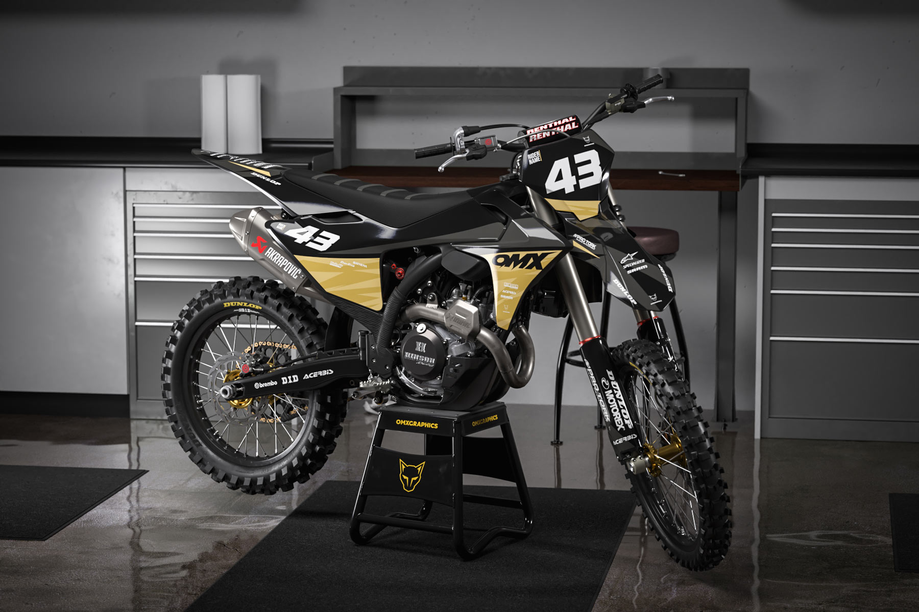 Dirt Bike Graphics for GasGas Frost Promo