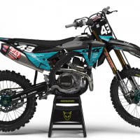 Dirt Bike Graphics for Honda Frost Blue