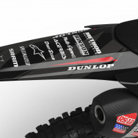 Dirt Bike Graphics for Honda Frost Red Tail