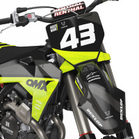 Dirt Bike Graphics for Husqvarna Frost Front