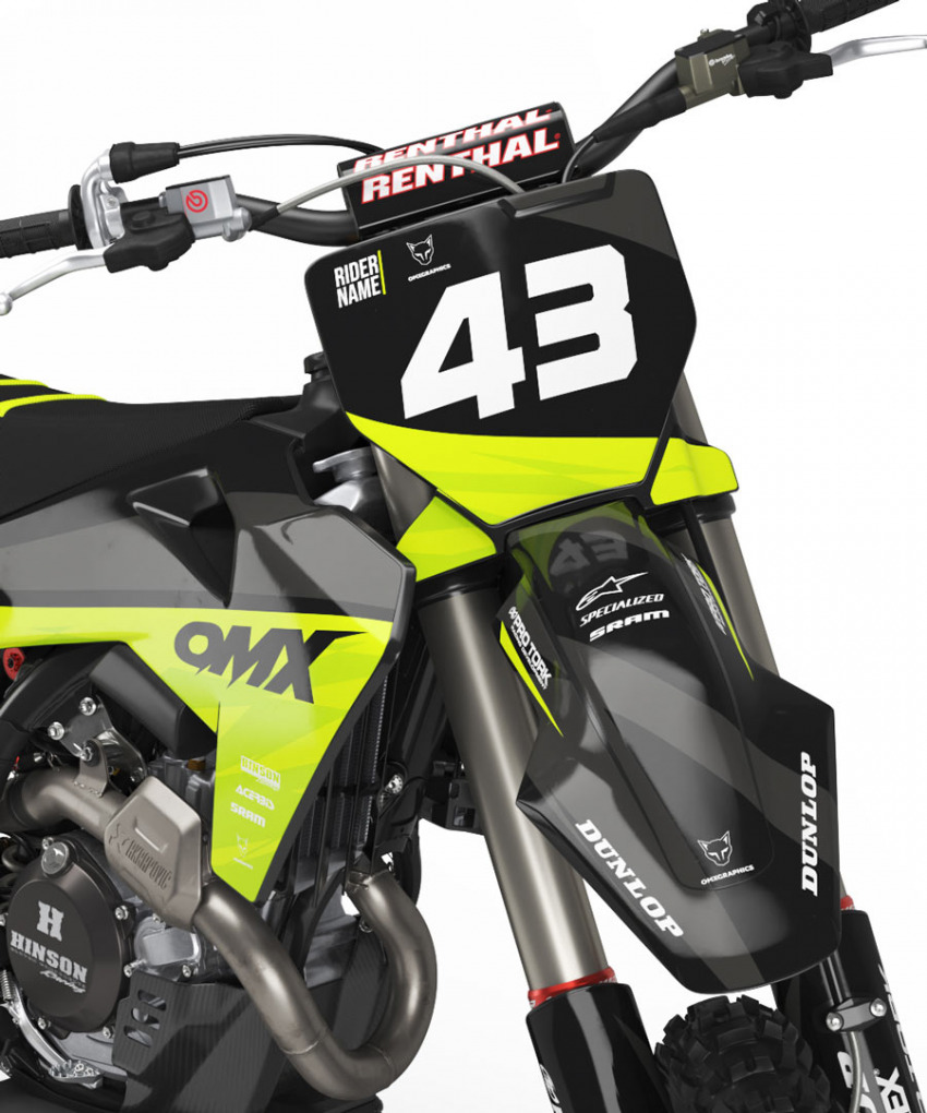Dirt Bike Graphics for Husqvarna Frost Front