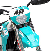 Dirt Bike Graphics for Sherco Local Blue Front