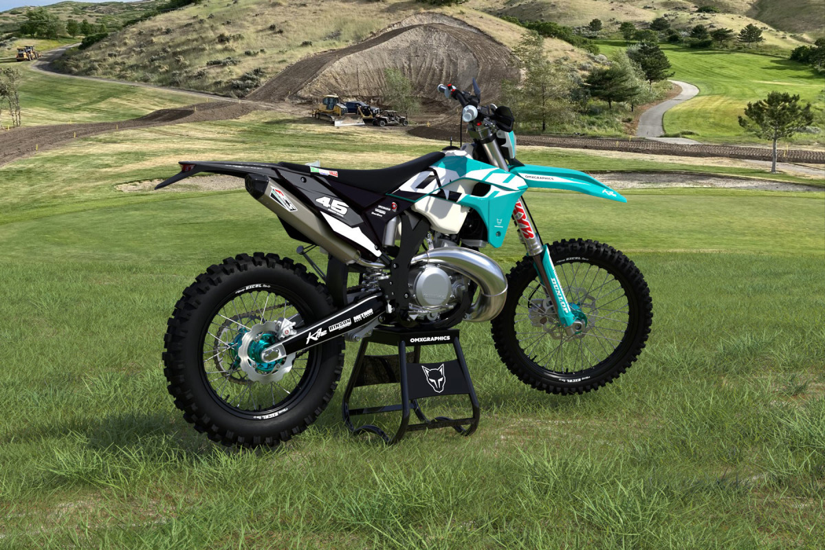 Dirt Bike Graphics for Sherco Local Blue Promo