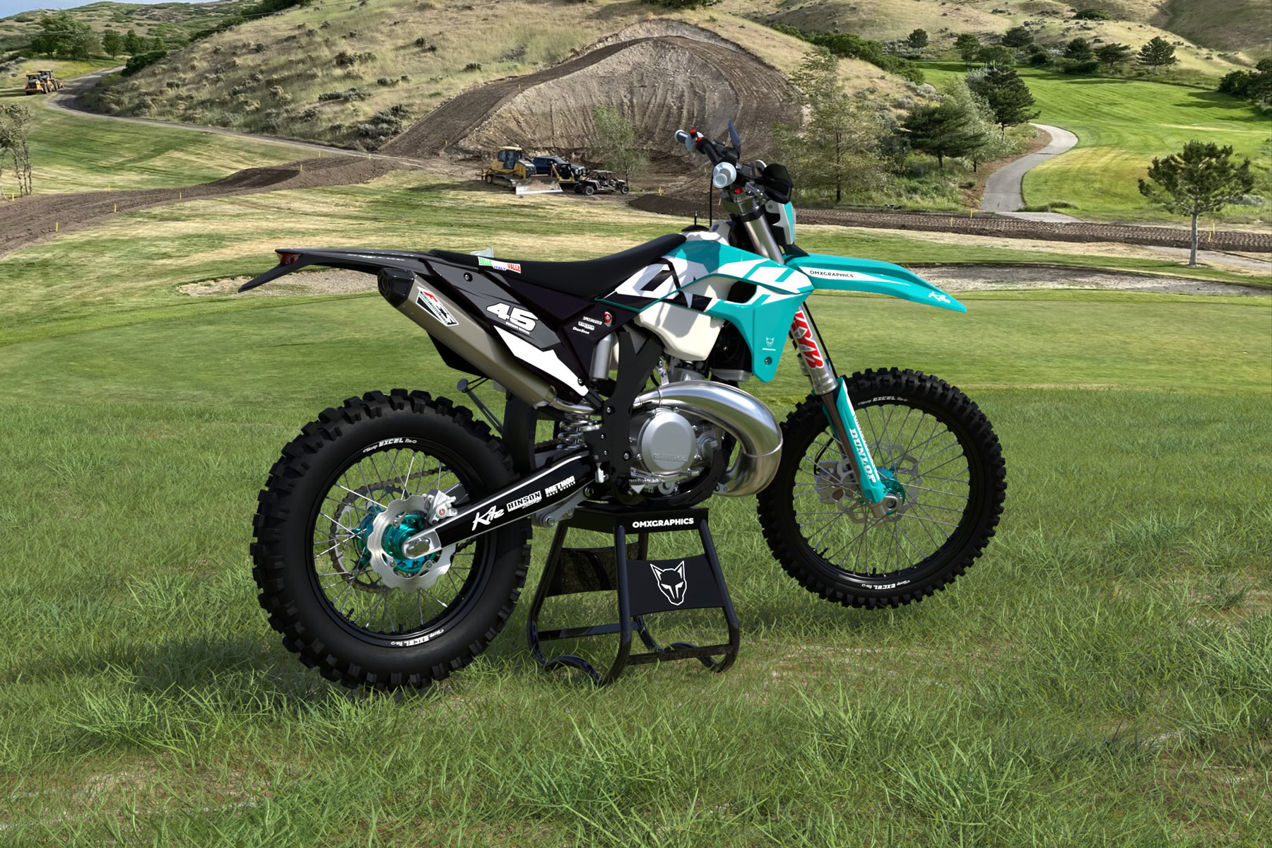 Dirt Bike Graphics for Sherco Local Blue Promo