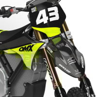 Dirt Bike Graphics for Stark Varg Frost Lime Front
