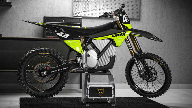 Dirt Bike Graphics for Stark Varg Frost Lime Promo