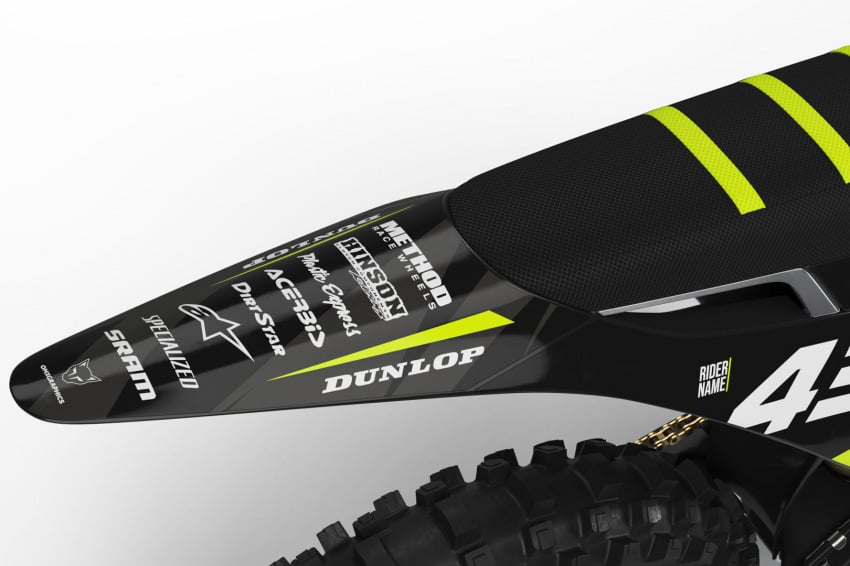 Dirt Bike Graphics for Stark Varg Frost Lime Tail