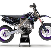 Dirt Bike Graphics for TM Racing Rhyme Black