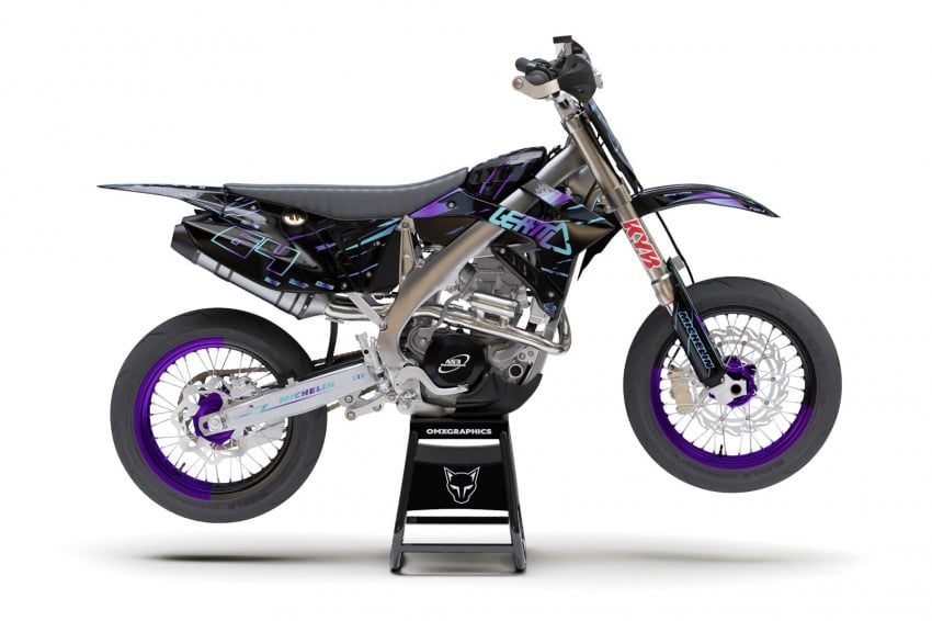 Dirt Bike Graphics for TM Racing Rhyme Black