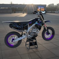 Dirt Bike Graphics for TM Racing Rhyme Black Promo