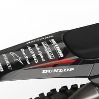 Dirt Bike Graphics for Triumph Frost Red Tail