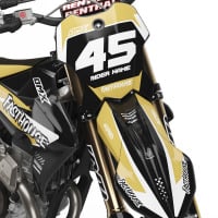 Dirt Bike Graphics for Triumph Stealth Sand Front