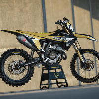 Dirt Bike Graphics for Triumph Stealth Sand Promo