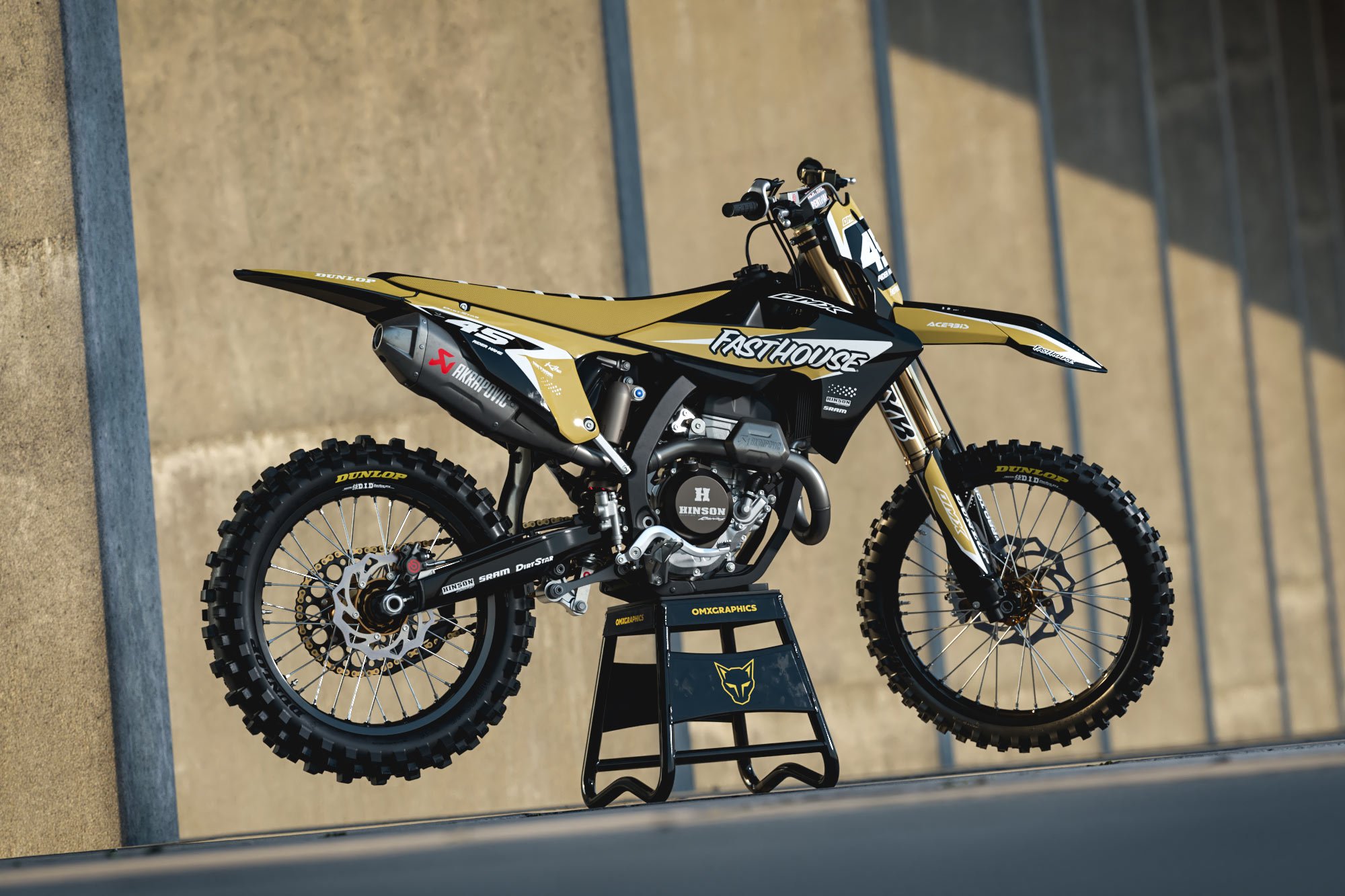Dirt Bike Graphics for Triumph Stealth Sand Promo