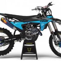 MX Graphics for KTM Dirt Bike Frost Blue