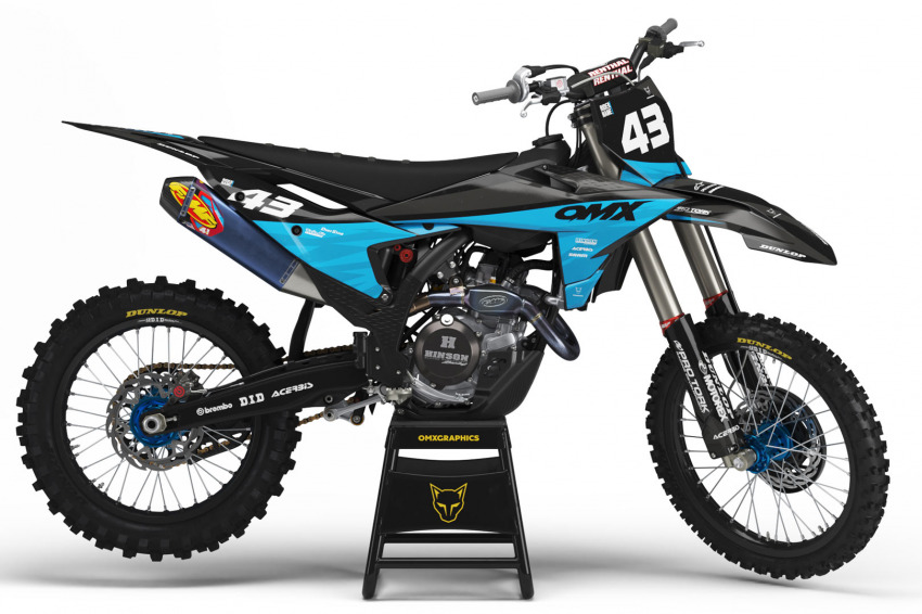 MX Graphics for KTM Dirt Bike Frost Blue
