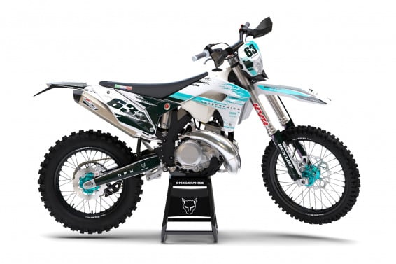 MX Graphics for Sherco Dirt Bike Hangout Blue