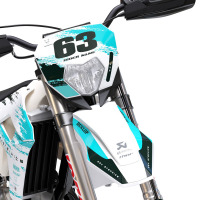 MX Graphics for Sherco Dirt Bike Hangout Blue Front