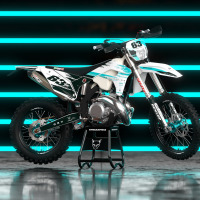 MX Graphics for Sherco Dirt Bike Hangout Blue Promo