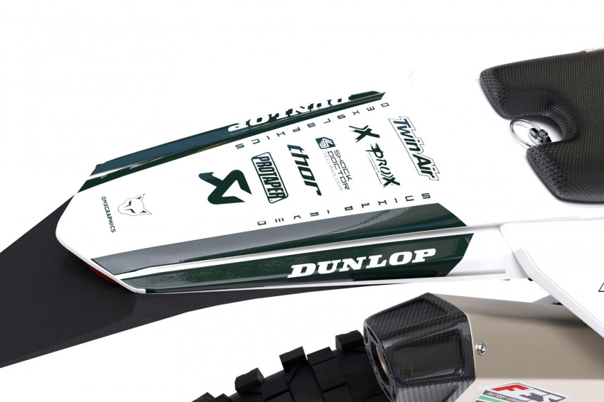 MX Graphics for Sherco Dirt Bike Hangout Blue Tail