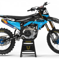 MX Graphics for Yamaha Dirt Bike Frost Blue
