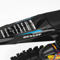 MX Graphics for Yamaha Dirt Bike Frost Blue Tail