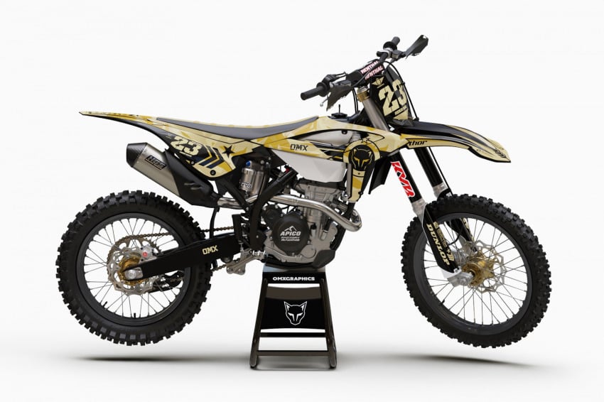Mx Graphics Kit for Beta Dirt Bike Army Sand