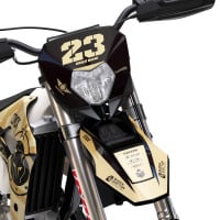 Mx Graphics Kit for Sherco Dirt Bike Army Sand Front