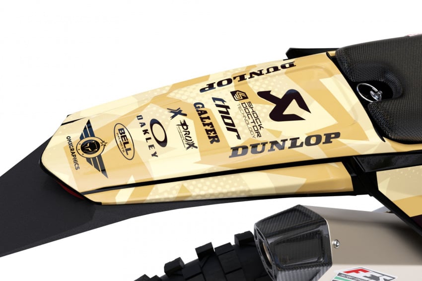 Mx Graphics Kit for Sherco Dirt Bike Army Sand Tail