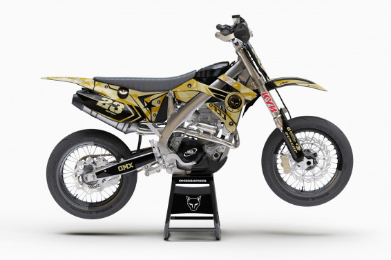 Mx Graphics Kit for TM Racing Dirt Bike Army Sand