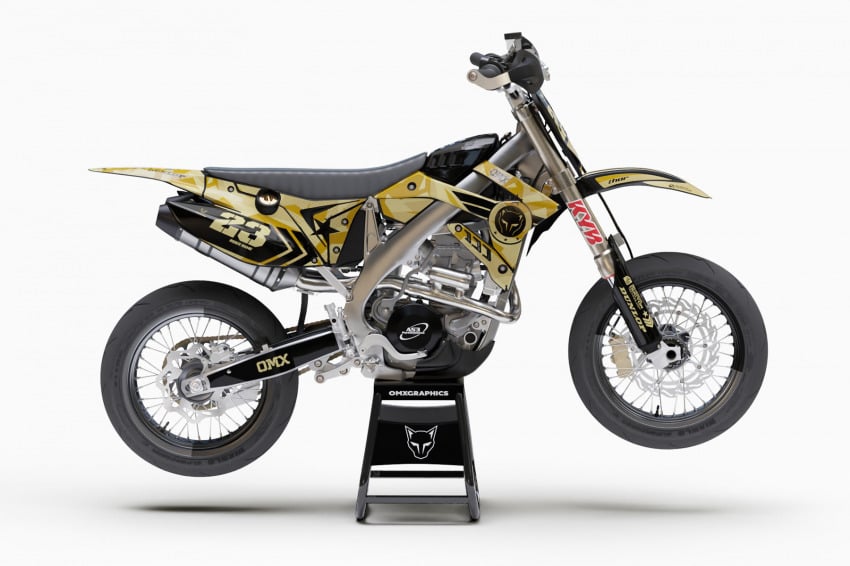 Mx Graphics Kit for TM Racing Dirt Bike Army Sand
