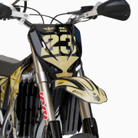 Mx Graphics Kit for TM Racing Dirt Bike Army Sand Front