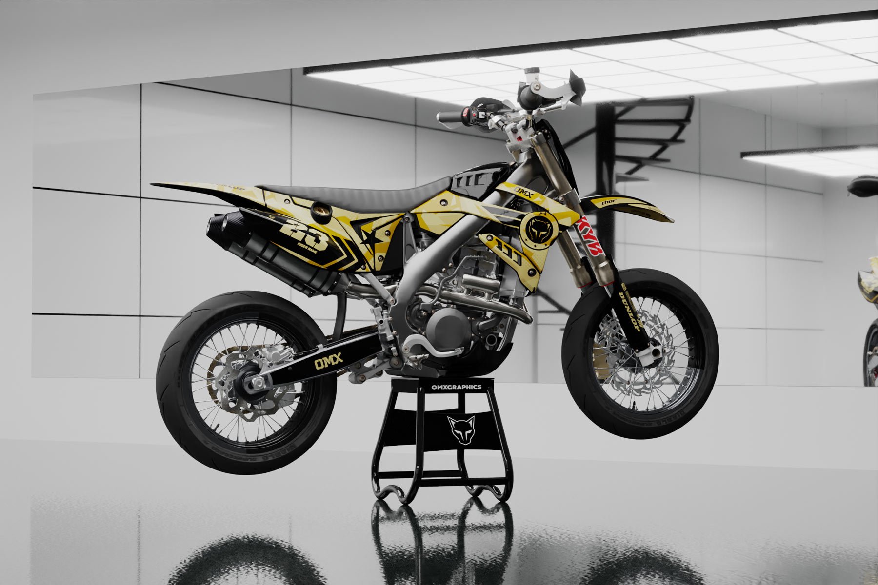 Mx Graphics Kit for TM Racing Dirt Bike Army Sand Promo