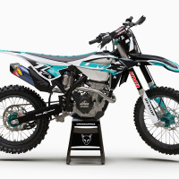 Blue MX Graphics Kit for Beta Dirt Bike Thunder